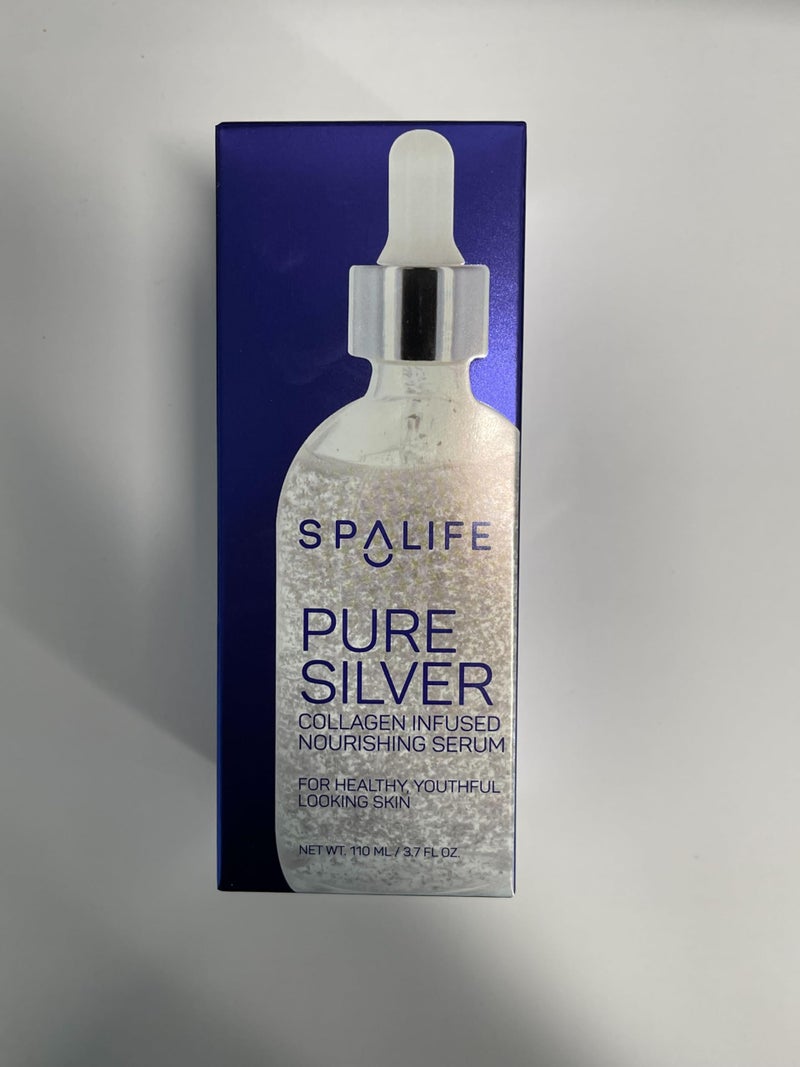 SpaLife Spa Life Face Serum: Nourishing Gold & Silver Serums (Nourishing Silver & Collagen) 110 ml (3.7 Fl. Oz.) - Boosts Firmness, Hydration, and Radiance - Image 2
