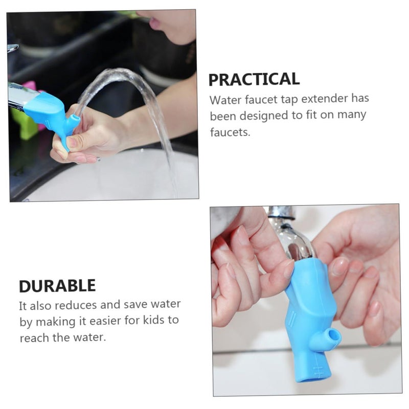 Non Slip Bathroom Tap Extender 2 Pack Multi Function Accessory For Kids - Image 3