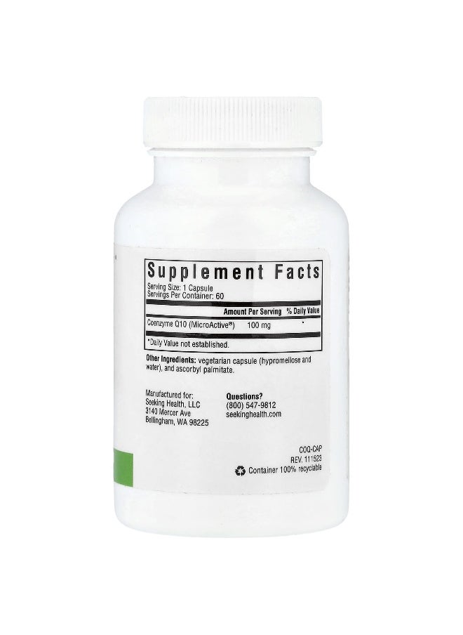 Seeking Health Seeking Health, CoQ10, 100 mg, 60 Vegetarian Capsules  - Image 2