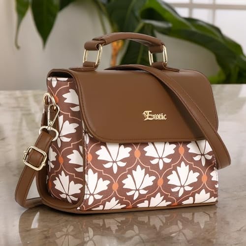 EXOTIC DualtoneSling Bag for Girls/Women (Brown) - Image 4