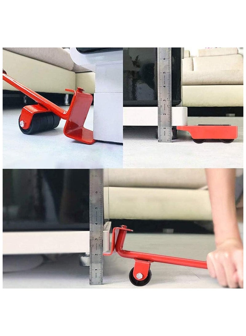 OUKEYI Furniture Lifter Mover Tool Set and 4 pcs 4.13"x3.15" Furniture Slides Kit, Furniture Move Roller Tools, 360 Degree Rotatable Pads, Suitable... - Image 2
