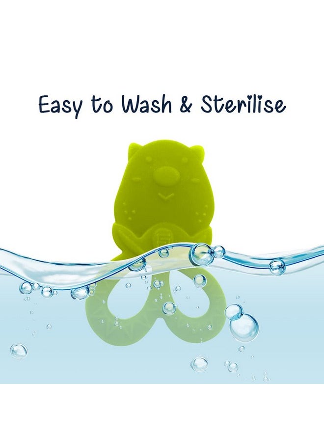 BuddsBuddy 100% Bpa Free Soft Silicone Baby Teether For 3 To 6 Babies (Tylo, Multicolor, Pack Of 2)  - Image 5