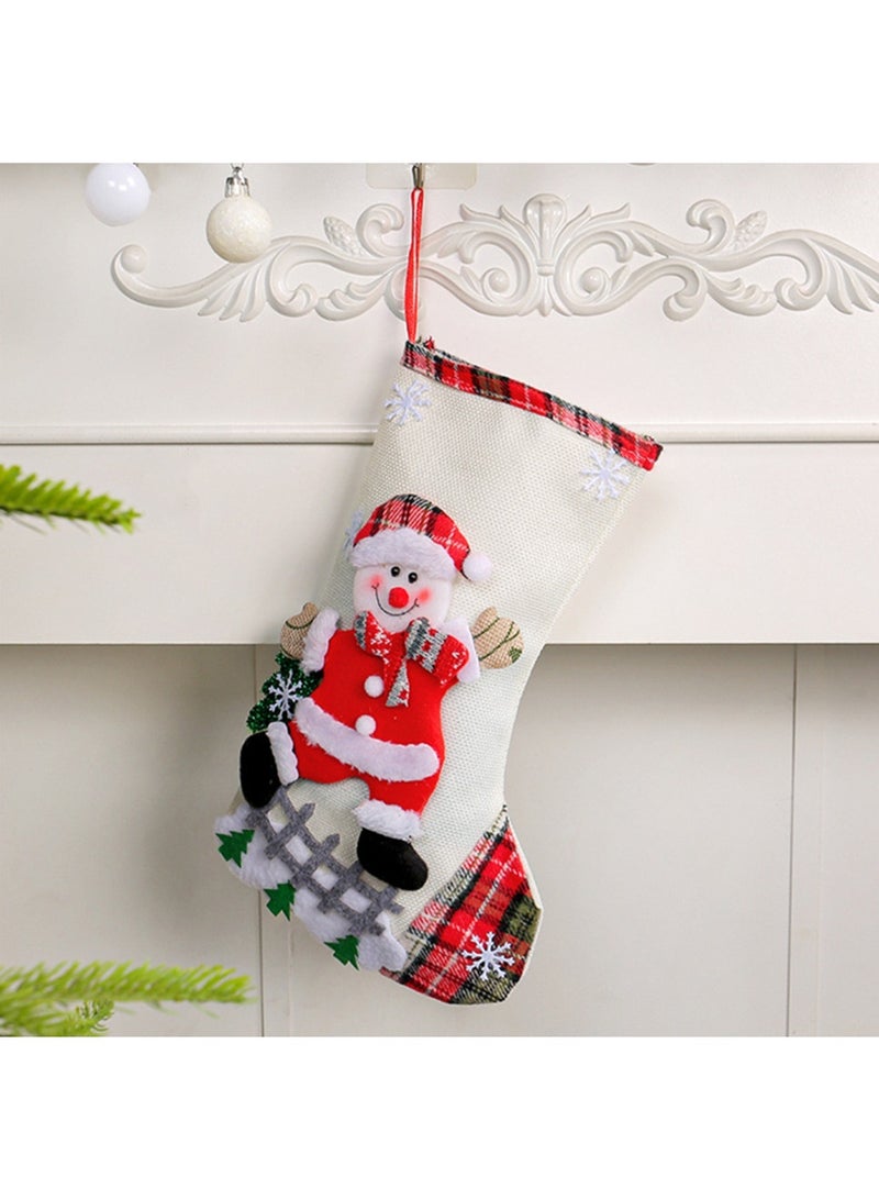 إسكدنيا عيد الميلاد جوارب حقائب عيد الميلاد موقد معلق الجوارب الأحذية لعطلة ديكور عيد الميلاد - Image 1