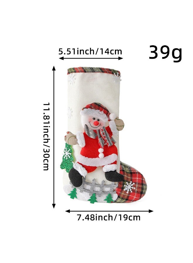 إسكدنيا عيد الميلاد جوارب حقائب عيد الميلاد موقد معلق الجوارب الأحذية لعطلة ديكور عيد الميلاد - Image 2