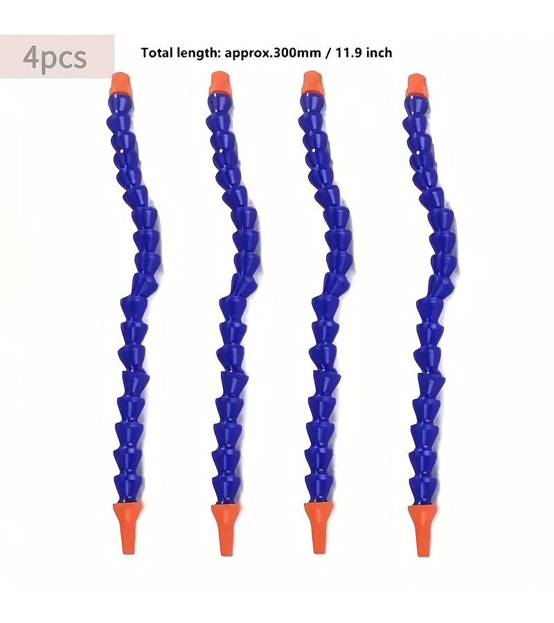 2 Pcs Plastic Adjustable Coolant Hose 400mm 1 4 Inch Thread Universal Fit - Image 3