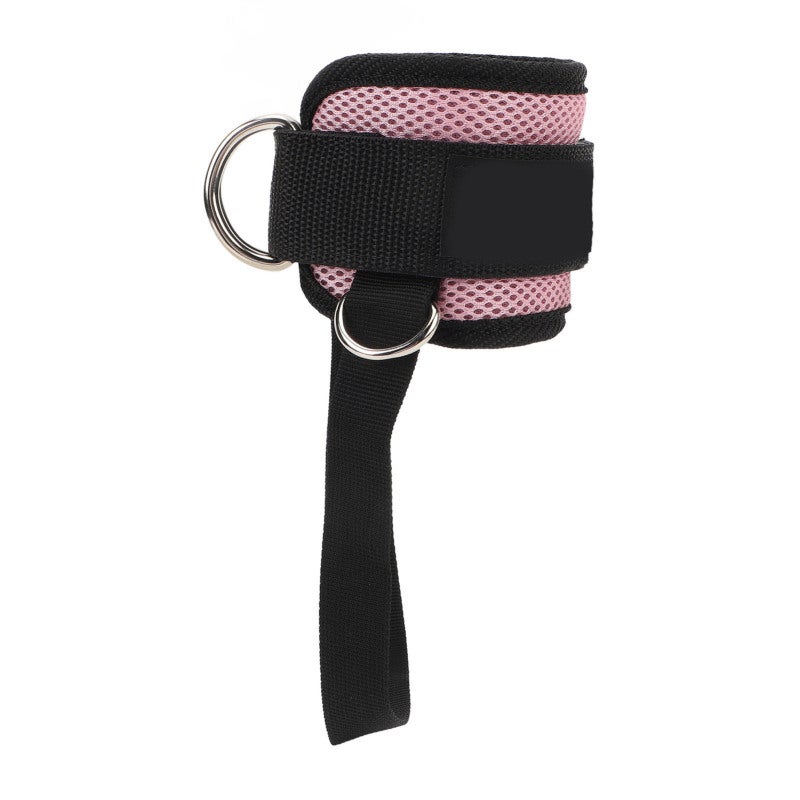 Maseda Ankle Strap Adjustable Enhanced Safety Versatile Ankle Cable Strap for Gym Workout Cable Machine Pink - Image 2