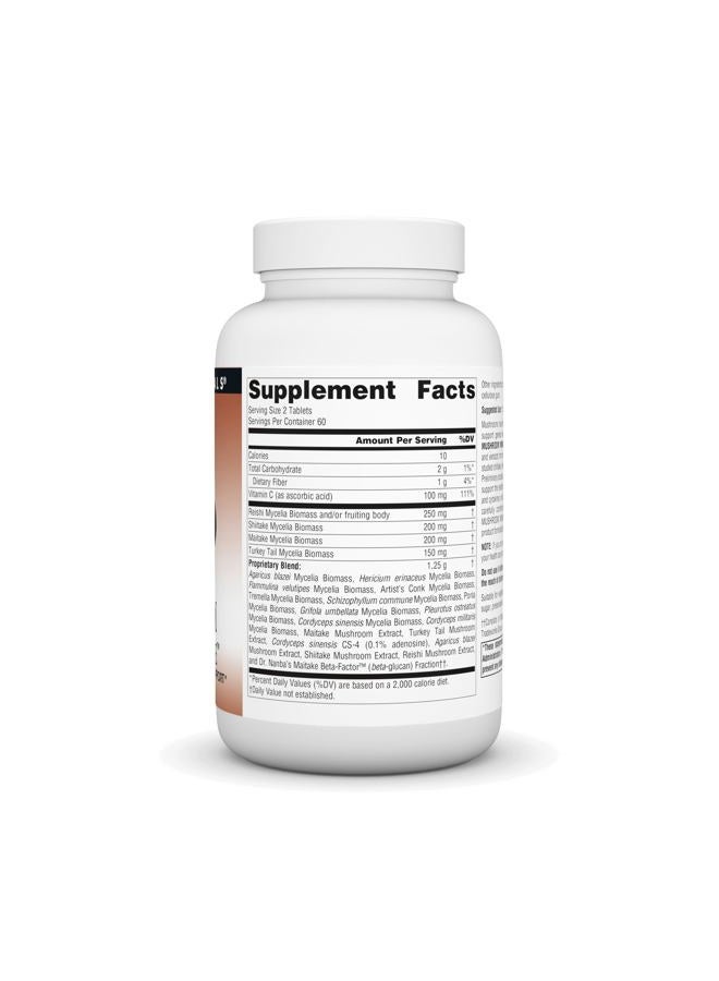 Source Naturals دفاع المناعة بالفطر، 120 قرص - Image 2