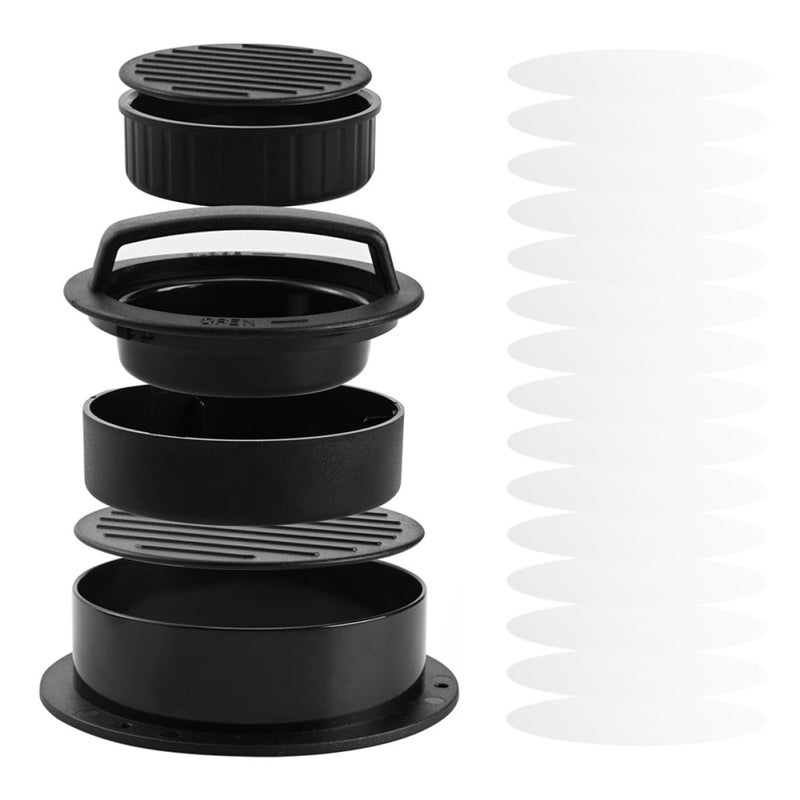 Non Stick Hamburger Patty Maker Press With 50 Oil Papers Kitchen Utensil For Home Cooking Grilling - Image 2