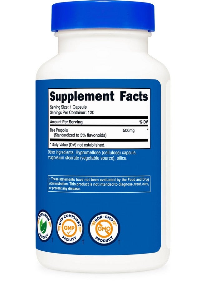 مكمل Nutricost Bee Propolis مع 5% فلافونويد (500 مجم / 120 كبسولة) - Image 5