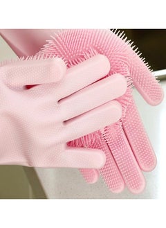 Spaceshoop Magic Silicone Dish Washing Gloves  One Size  - Image 1