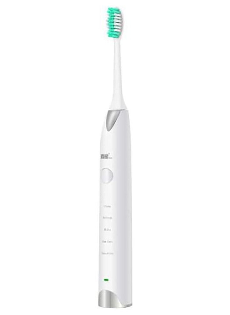 Smart Innovation - USB Rechargeable Sonic Electric Toothbrush White/Silver - Image 1