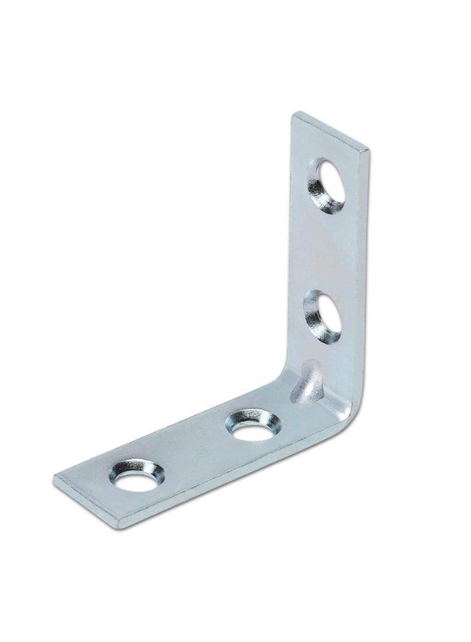 Impex IMPEX Angle Bracket for Reinforcing Chairs/Tables - 24 Pcs Shelf bracket Zinc Plated L Shape Bracket for Solid Shelf Support Joint Right Corner Brace (50 X 50 MM) - Image 1
