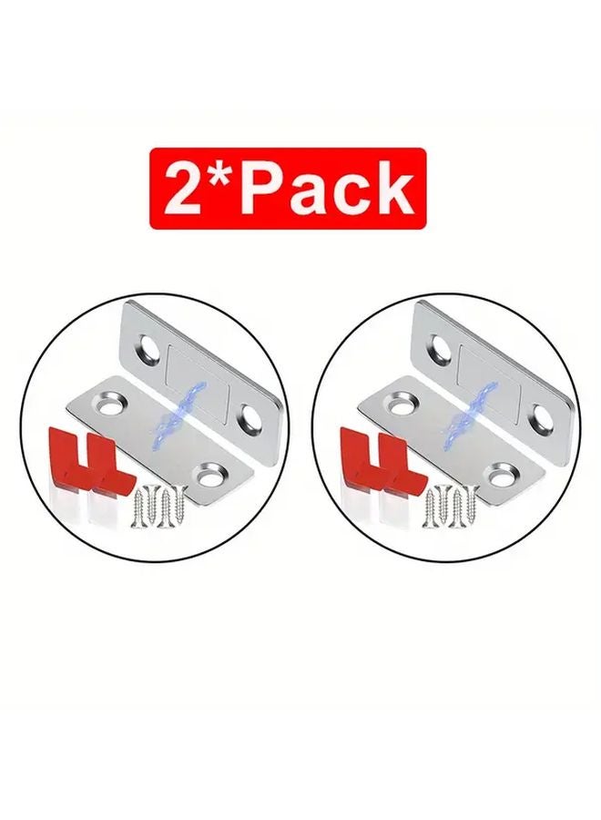 2 Packs Ultra Thin Magnetic Cabinet Catches Strong Adhesive Drawer Magnet Lock - Image 1