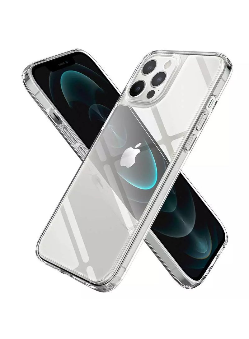 iPhone 12 Pro Case Crystal Clear iPhone 12 Pro Case 6.1 inch Anti-Yellowing Military Drop Protection Shockproof Protective Phone Case Cover For iPhone 12 Pro - Image 1