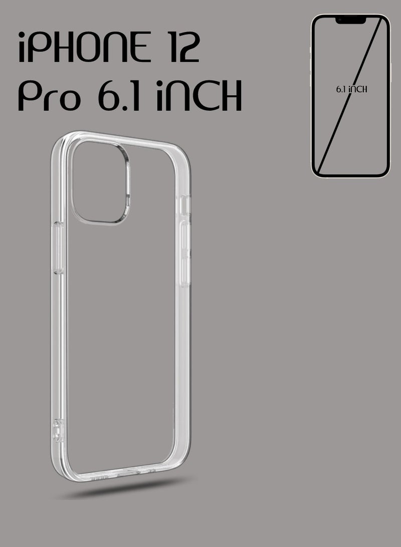 iPhone 12 Pro Case Crystal Clear iPhone 12 Pro Case 6.1 inch Anti-Yellowing Military Drop Protection Shockproof Protective Phone Case Cover For iPhone 12 Pro - Image 3