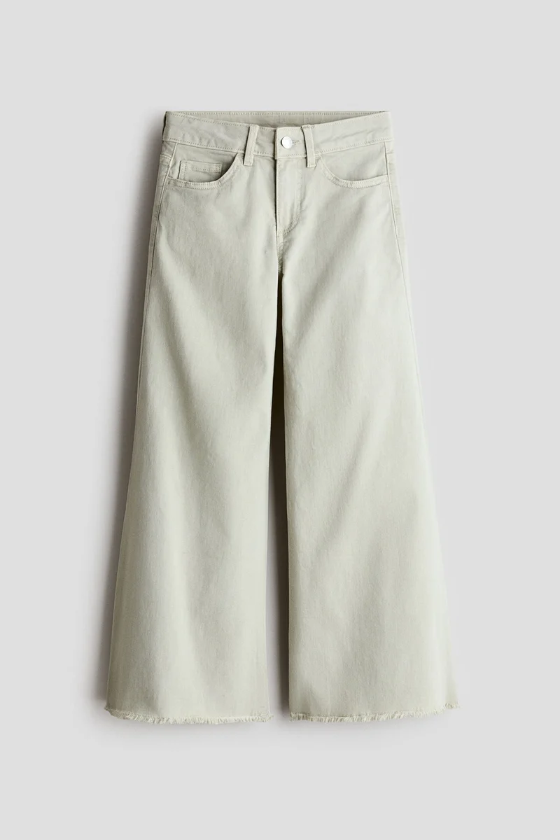 H&M Wide leg twill trousers