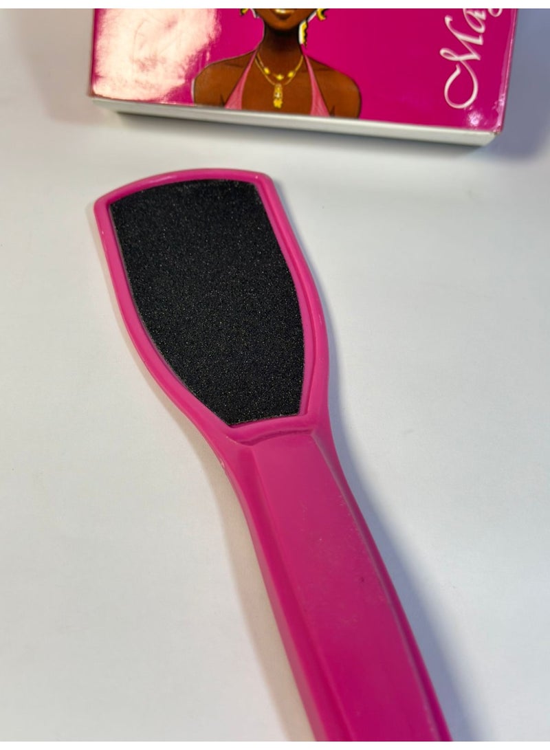 Double-sided foot file and callus remover for foot care and dead skin removal - 1 piece - Multi-color - Image 1