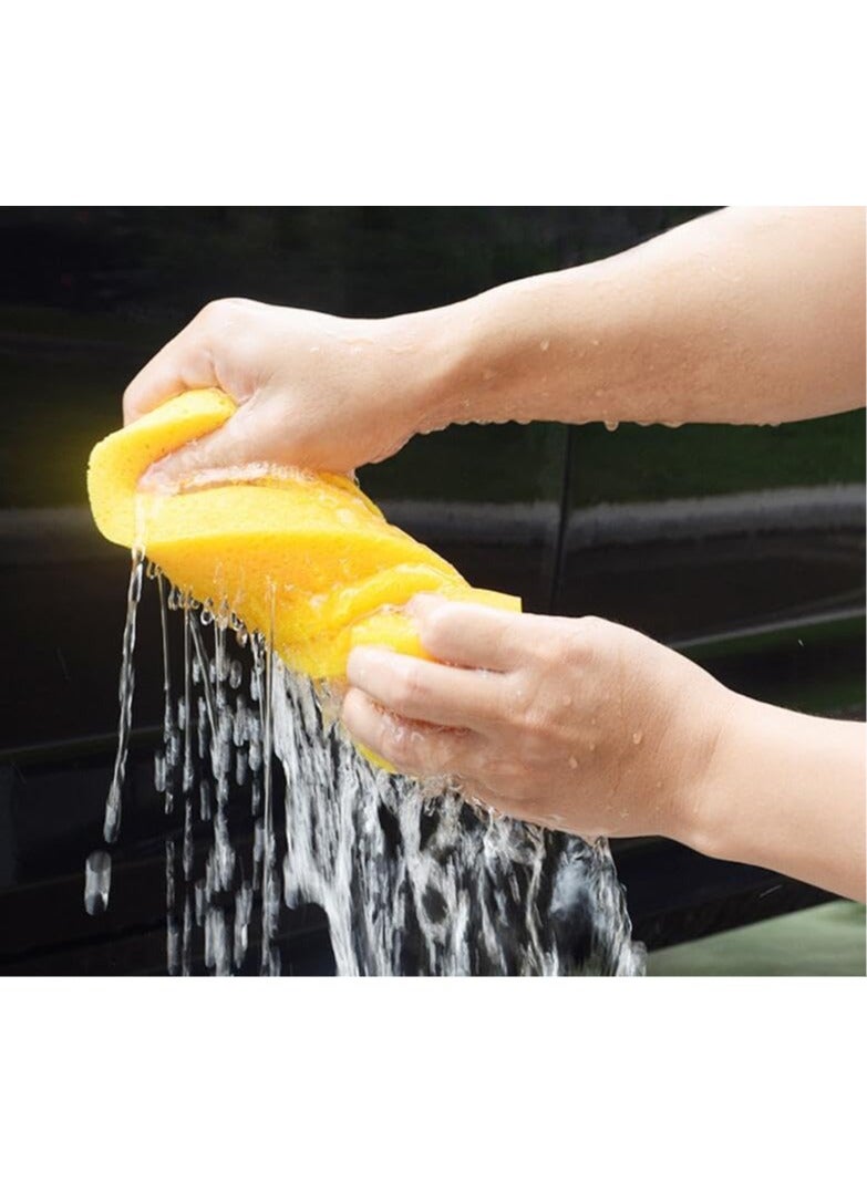 Large Car Wash Sponge Ultra Soft, High Absorption, Durable & Reusable Cleaning Sponge for Car Washing, Boat Cleaning, Household Surfaces, Kitchen & Garage Use (30×16×6cm) - Image 4