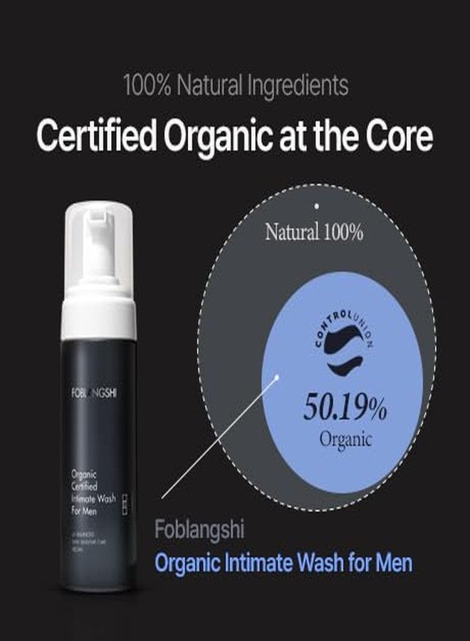 Foblangshi Premium Organic Intimate Wash for Men, 100% Natural Ingredients, pH Balanced Foaming Hygiene Wash, Gentle Daily Care with Probiotics, Reduce Odor, Sensitive Skin, Sulfate-Free, Vegan, Korea No.1 - Image 2