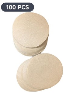100-Piece Replacement Unbleached Coffee Round Filter Paper,Disposable Filter Paper Fit Coffee Filter and Espresso (Brown)