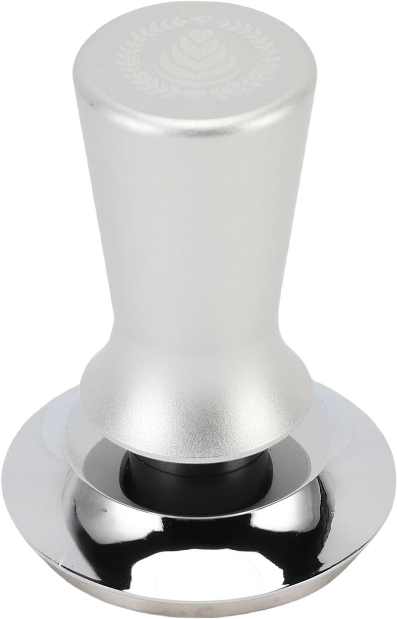 RIZGHWOY 58mm Coffee Tamper 304 Stainless Steel Automatic Calibrated Coffee Hand Tamper Press Tool for Cafe Home with Uniform Pressure (Silver) - Image 1