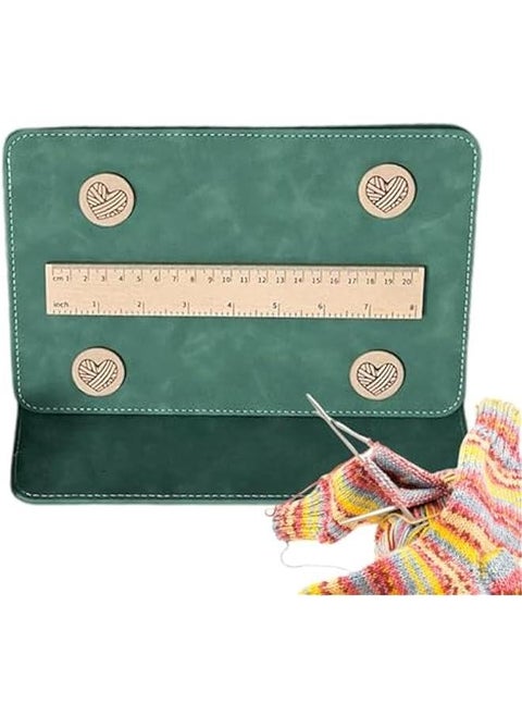 Knitting Chart Holder, Foldable Knitting Chart Keeper with Magnet Ruler, Magnetic Pattern Holder Knitting Tool,st-itch holders for knitting,Crochet Knitting Chart Holder, cr-oss st-itch Pattern Hold