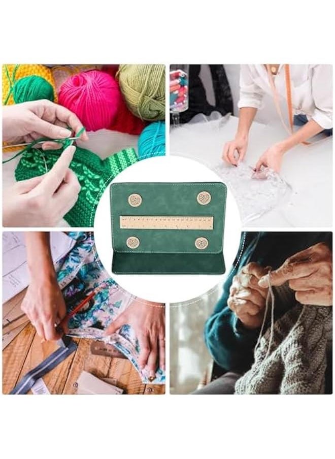 Generic - Knitting Chart Holder, Foldable Knitting Chart Keeper with Magnet Ruler, Magnetic Pattern Holder Knitting Tool,st-itch holders for knitting,Crochet Knitting Chart Holder, cr-oss st-itch Pattern Hold - Image 1