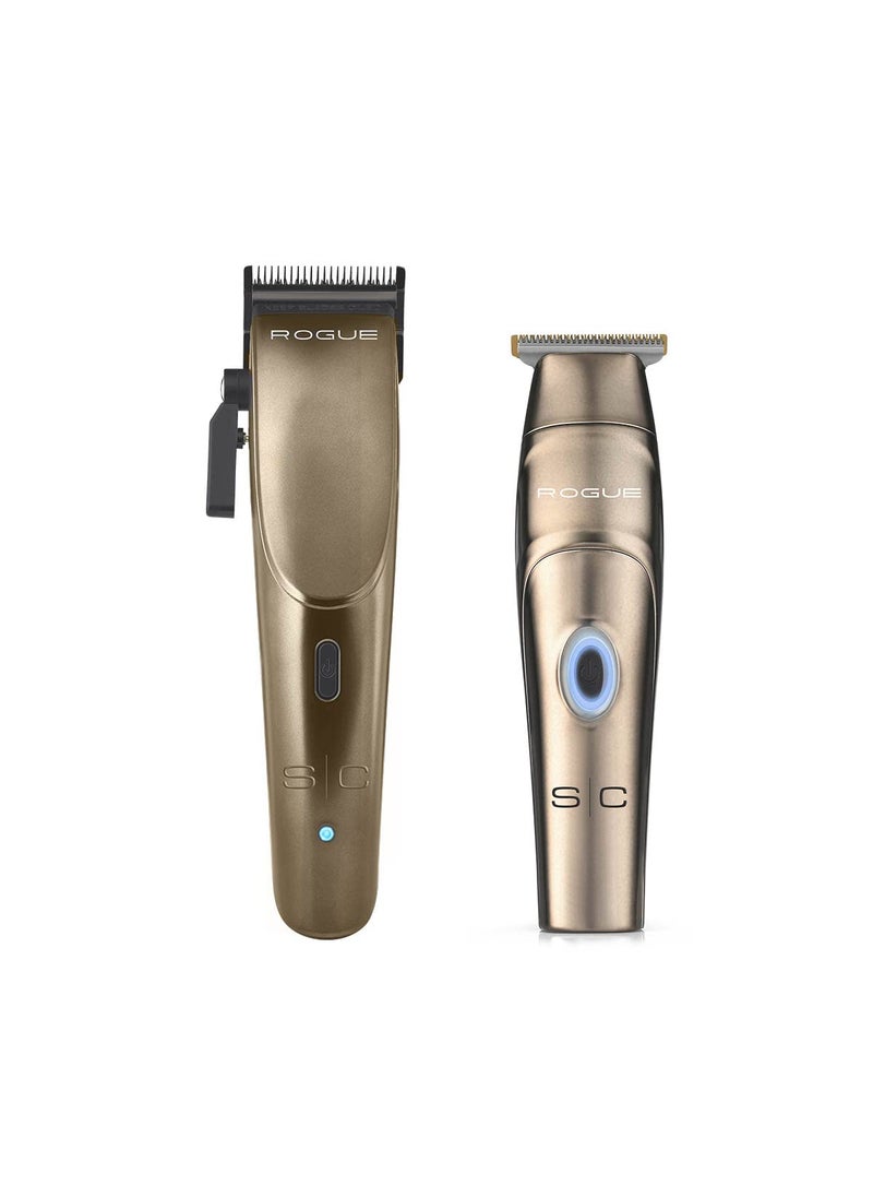 Stylecraft StyleCraft Rogue Professional 9V Magnetic Motor Cordless Clipper and Trimmer Matte Gunmetal 