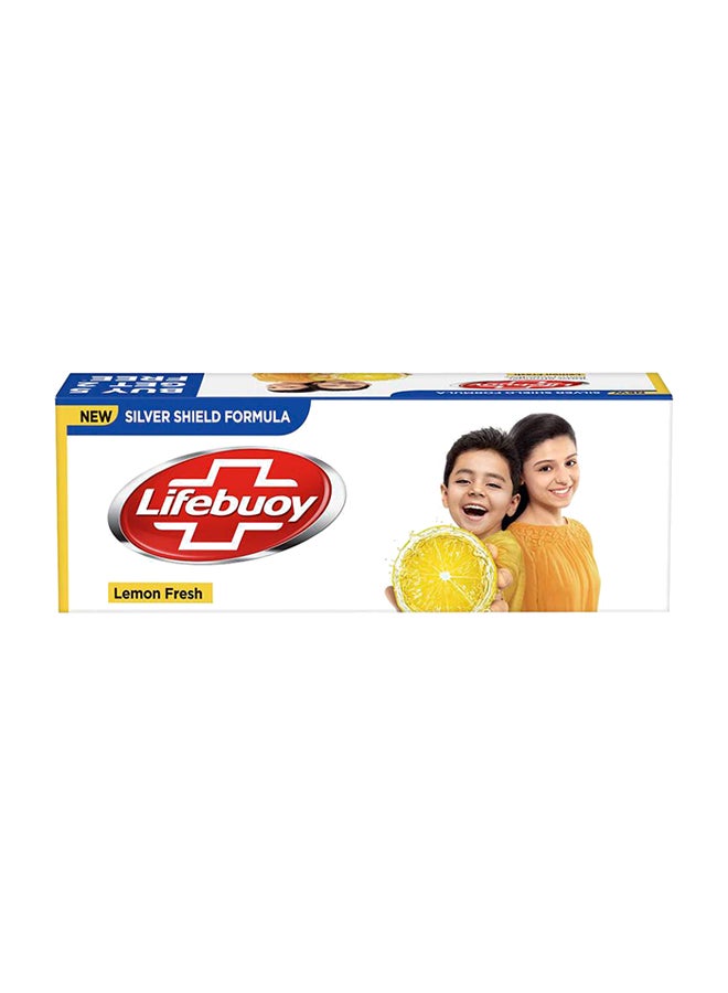 Pack Of 7 Lemon Fresh Bath Soap Set Yellow 125grams