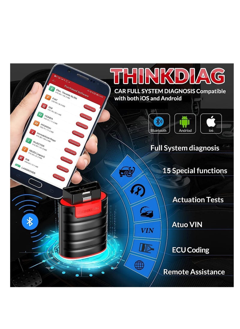 THINKCAR - THINKCAR Thinkdiag OBD2 Full System Power Diagnostic Tool with All Software free for 1 Year - Image 1