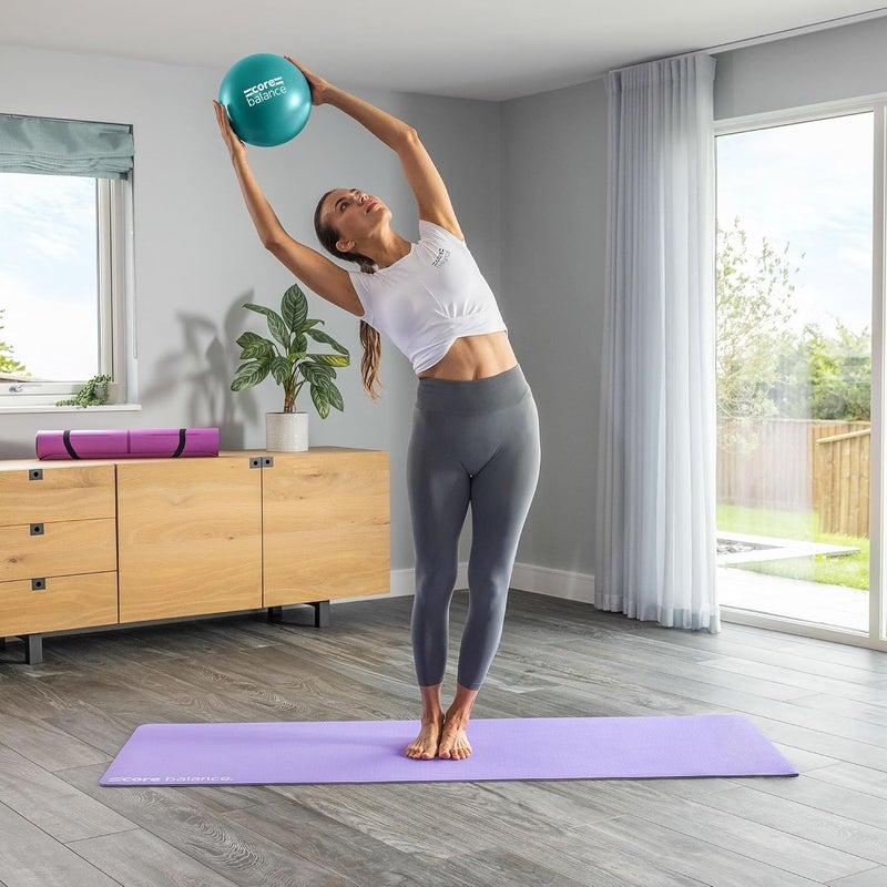 Core Balance 9 Inch Anti Burst Pilates Ball - Mini Exercise Ball for Yoga, Barre, Stretching and Core Stability Workout - Image 2