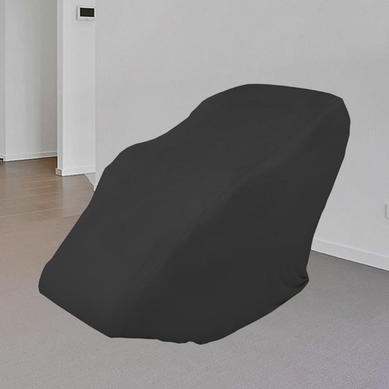 Massage Chair Cover Full Coverage Armchair Recliner Protector Waterproof Dustproof Polyester Material Convenient Installation Suitable for Home, Black No Zipper - Image 4