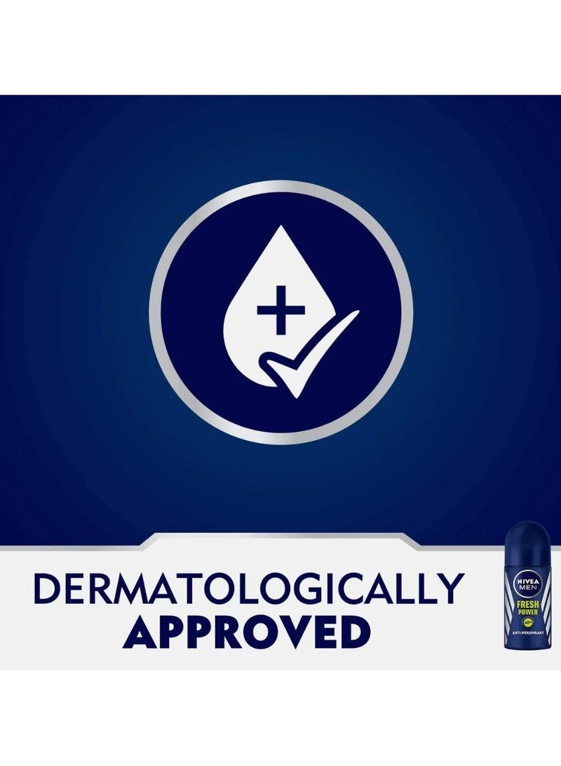 Nivea Nivea Men All Fresh Power Roll On Deodorant 50ml - Image 2