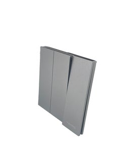 TEMPO 3 Gang 1 Way Switch Gray Slim Piano  - Image 2