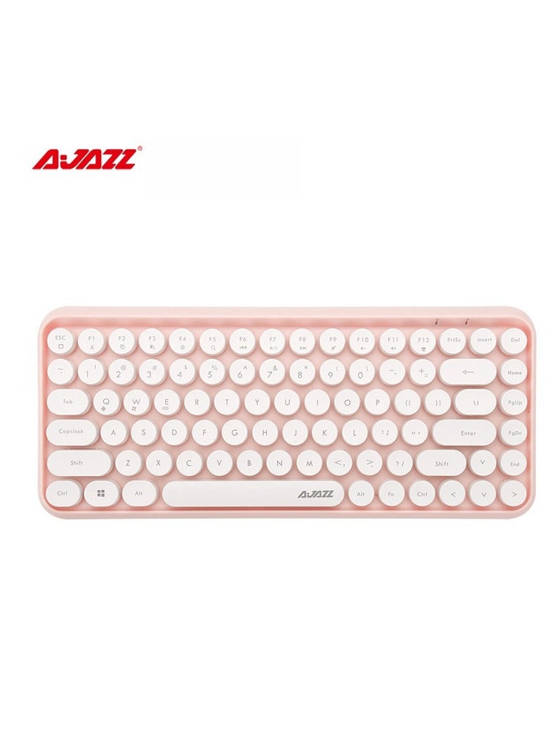 Ajazz Bluetooth Keyboard - Tablet Laptop Home Office - Punk 84 Key Phone Keyboard  - Image 1