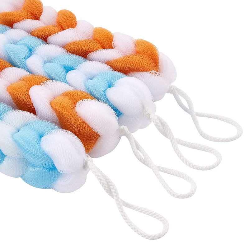 SUNBIRD Loofah For Bathing For Women Loofah For Bathing Scrub Loofah For Men Set of 3 Random Colour - Image 4