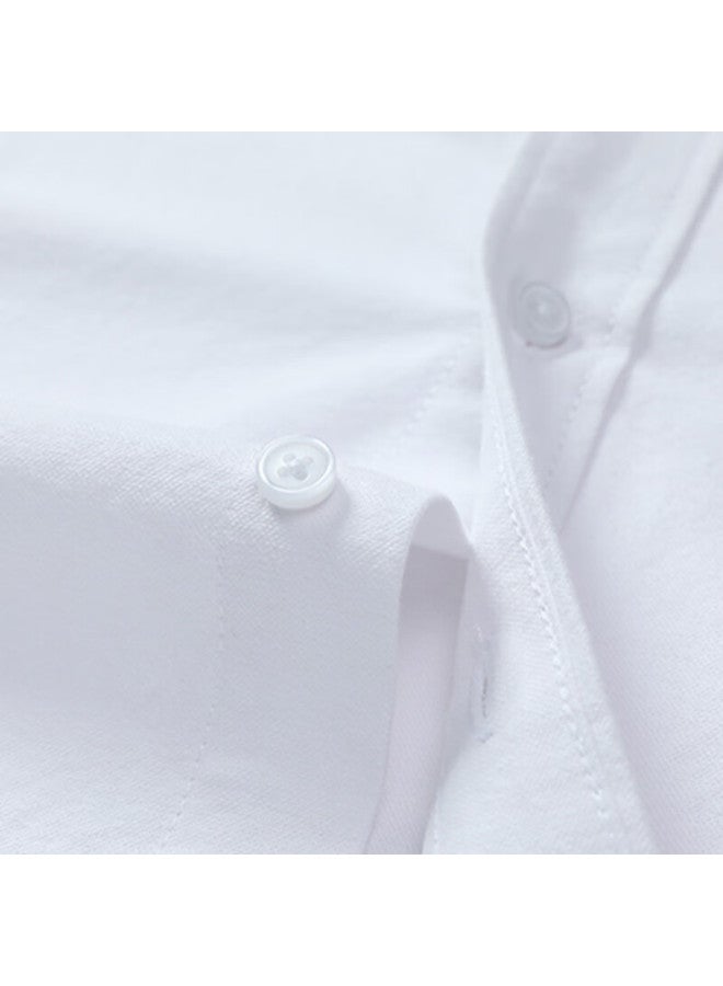 Tucano Men's Oxford Shirt Spring And Autumn Business Casual Pure Cotton Slim Fit All-match Top Men's Clothing White 4XL - Image 1