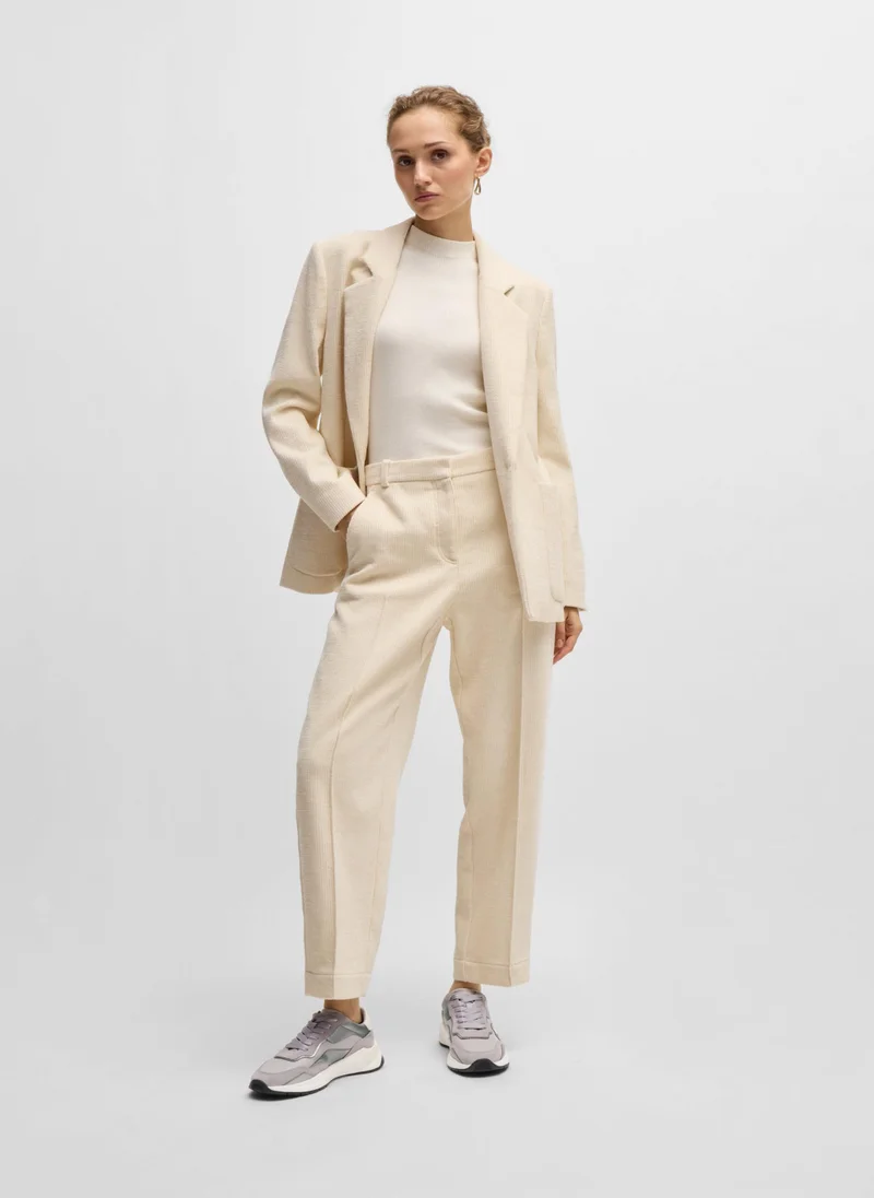 بوس Mixed-material trainers with suede and faux leather