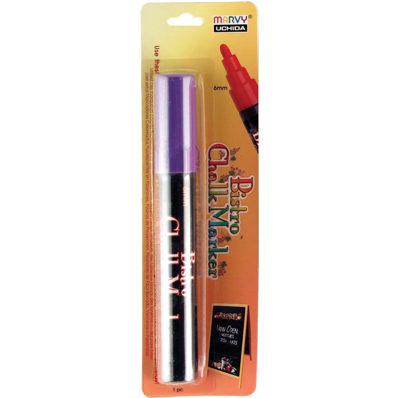 UCHIDA Marvy Broad Point Tip Regular Bistro Chalk Marker Art Supplies 1Pack Violet