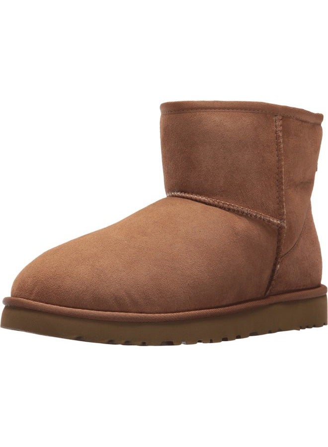 UGG Men's Classic Mini Winter Boot, Chestnut Twinface, 10 - Image 1