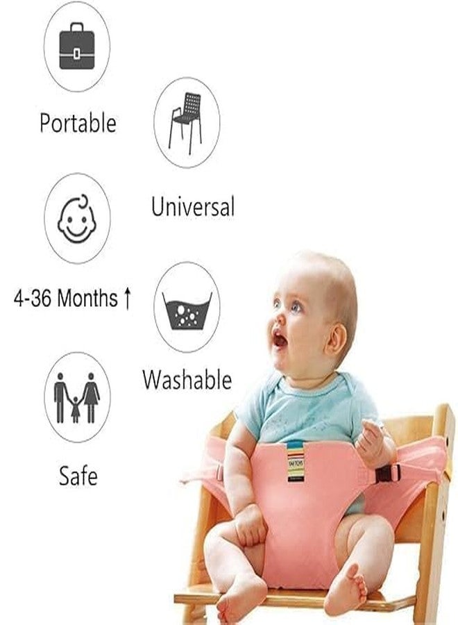 Chavda Harness Seat for High Chair Baby Feeding Safety Seat with Strap, Toddler Booster Harness Belt Portable Dining Seat Strap for Travel Home Restaurant Shopping (Multicolor) - Image 3