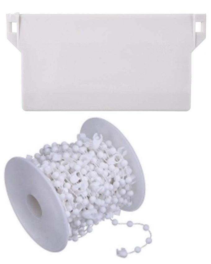 VERTICAL BLIND WEIGHTS AND CHAINS FOR 89MM 35 10 WHITE