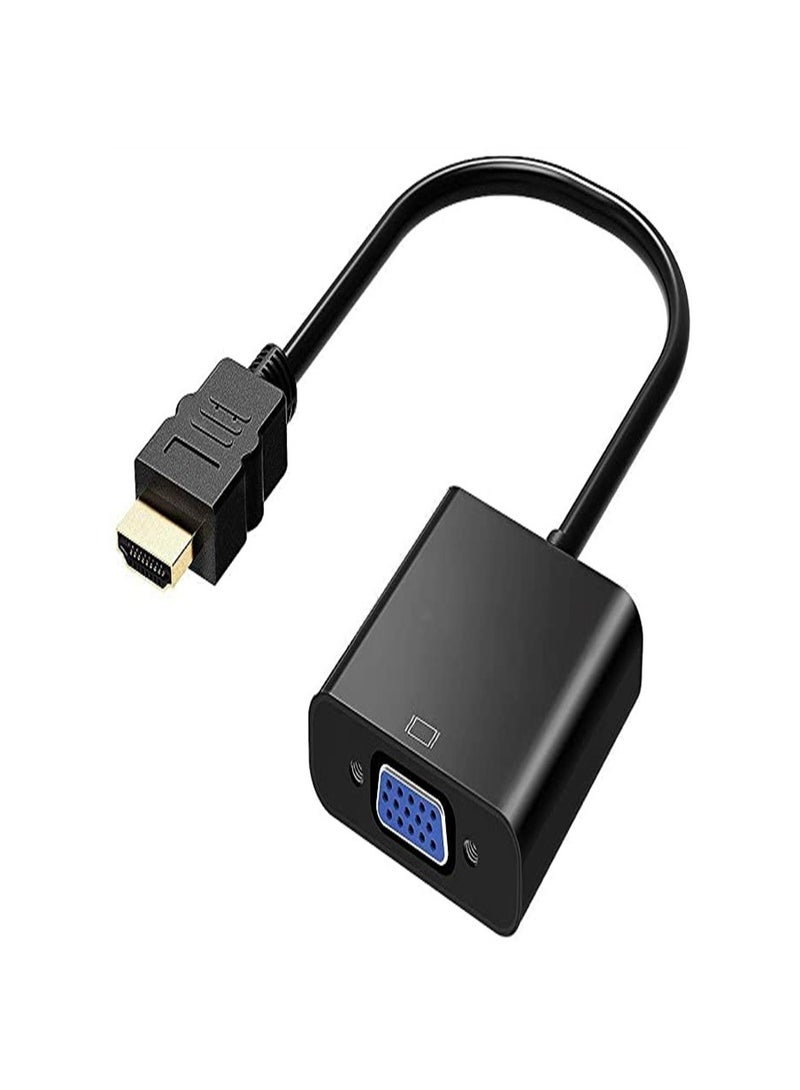 Goolsky محول HDMI إلى VGA مطلي بالذهب، ذكر إلى أنثى للكمبيوتر، سطح المكتب، اللابتوب، الكمبيوتر الشخصي، الشاشة، البروجيكتور، HDTV - Image 1