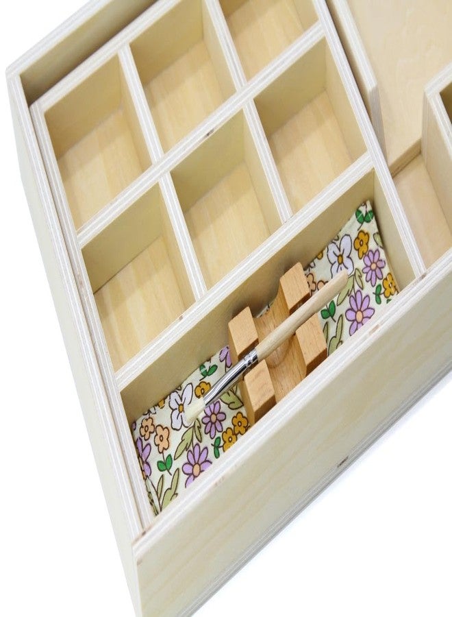 Kiddison Gluing Activity Montessori Glue Box with Jar & 10Brushes Montessori Toys - Image 4