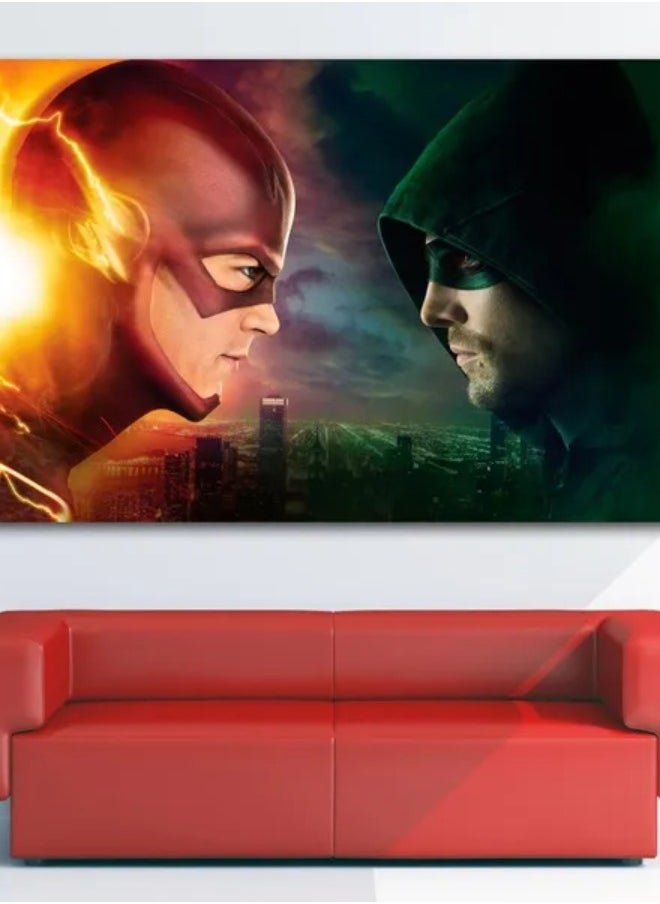 Generic - posters,and,prints,tv,show,green,arrow,the,flash,poster,sparta,wall,art,picture,canvas,art,painting,for,home,room,decor - Image 1