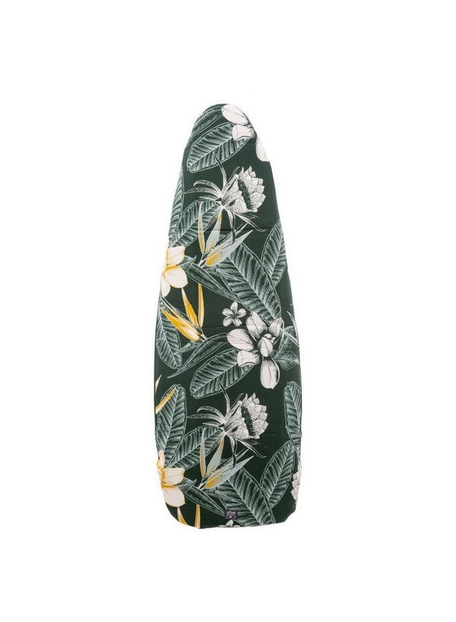Five Simply Smart Ultra Floral Pattern 5-Layer Ironing Board Cover Green and White 1 x 52 x 135 cm 186110 - Image 1
