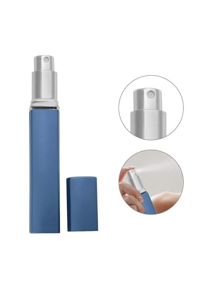 12ml Luxury Mini Refillable Perfume Bottle - Travel Atomizer Sprayer, Round Tube Pump, Empty Cosmetic Perfume Bottle for Perfume Lovers (Blue) - Image 4