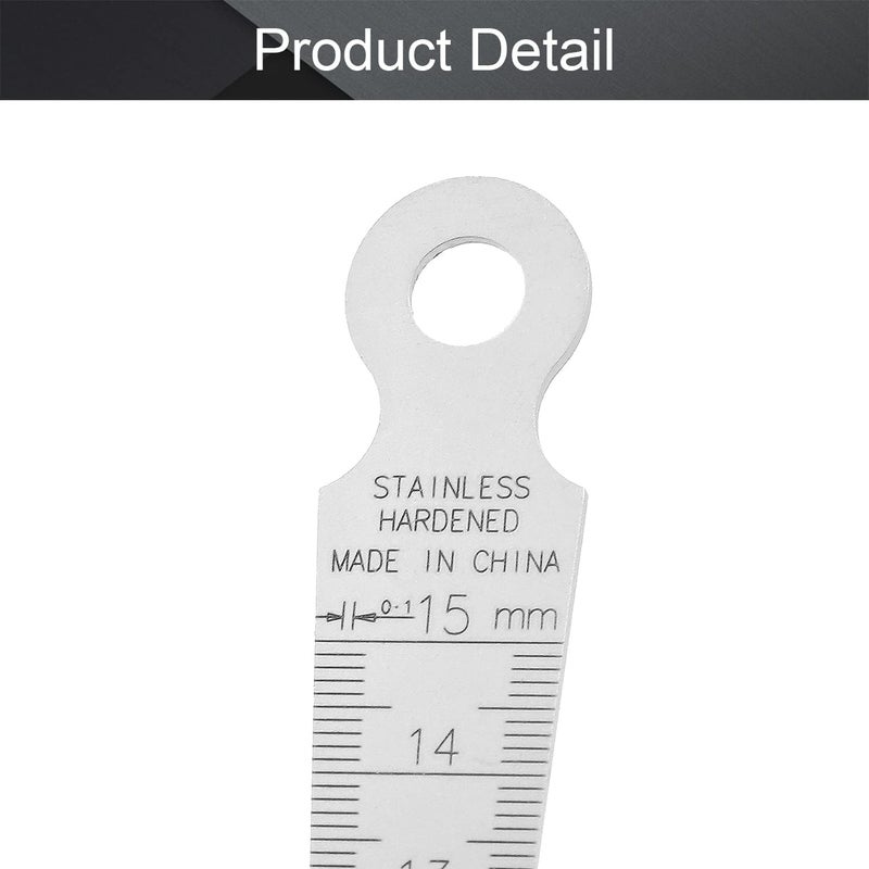 Utoolmart 1-15mm 1/32"-5/8" Taper Guage Feeler Welding Gauge Gap Hole Measuring Tool Inch & Metric - Image 3