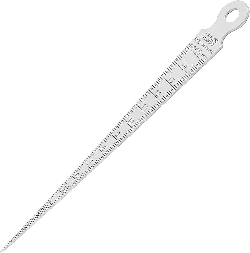 Utoolmart 1-15mm 1/32"-5/8" Taper Guage Feeler Welding Gauge Gap Hole Measuring Tool Inch & Metric - Image 1