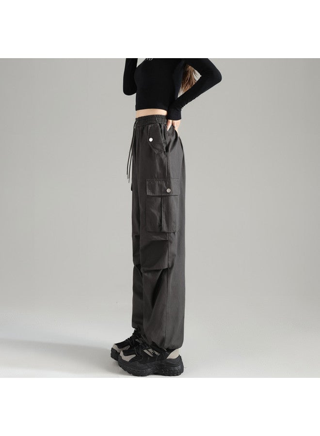 TonLion Women's Cargo Pants Casual Loose Fit Workwear Trousers Fashionable Versatile Cargo Pants For Women - Image 2